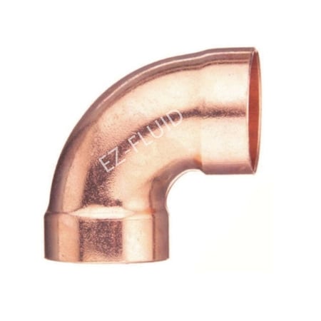 Ez-Fluid 1 1/2 CC 90 ELBOW DWV COPPER WROT EZDE30